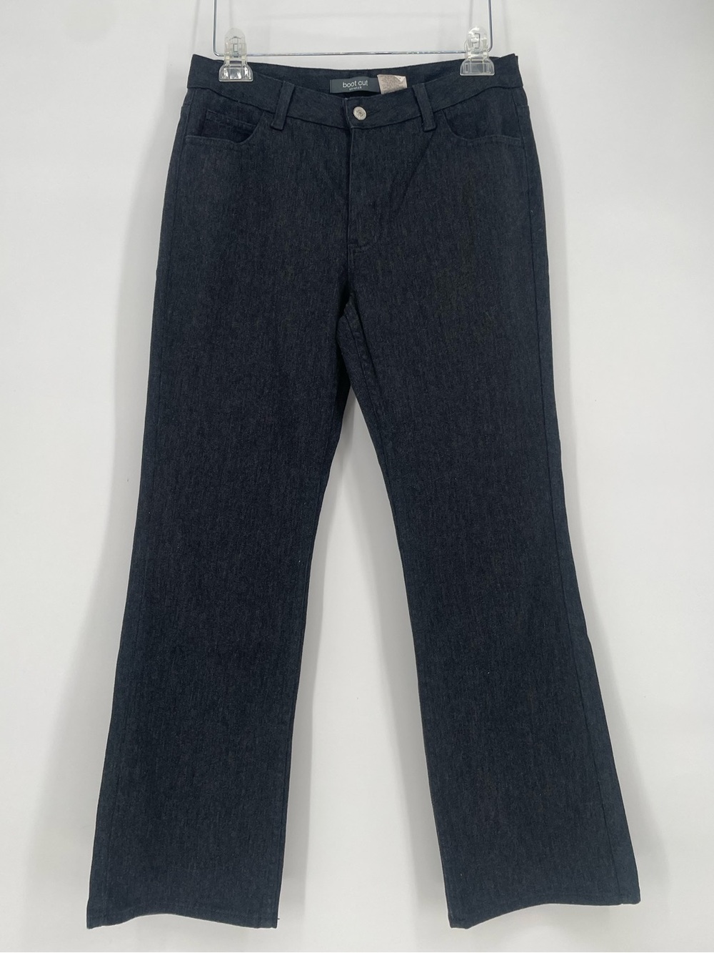 Y2K Dark Gray GAP Bootcut Ankle Flannel Cotton Blend Pants Mid-High Rise Waist
